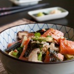 Salmon sushi salad p