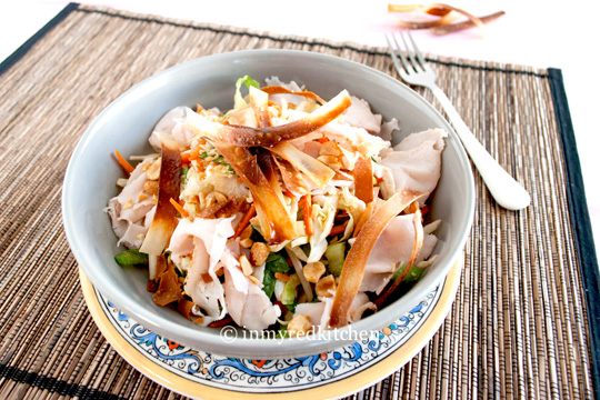 Asian Coleslaw with Turkey