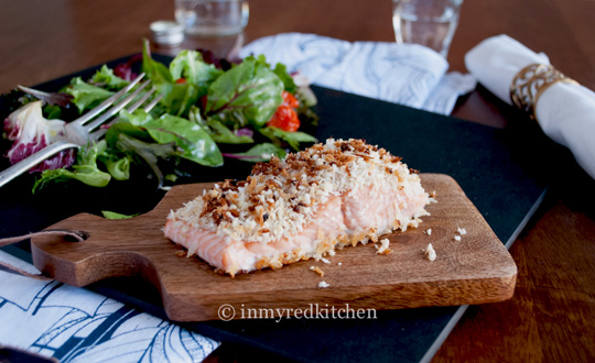 Ginger crusted salmon
