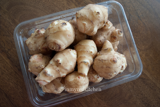 I bought these sunchokes at Bristol Farms