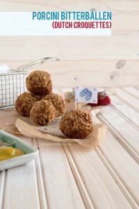 Porcini bitterballen - typical Dutch croquettes | in my Red Kitchen