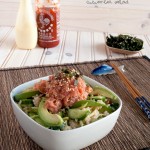 Spicy tuna and cucumber salad | in my Red Kitchen