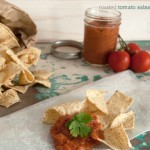 Roasted tomato salsa, a great snack! | in my Red Kitchen