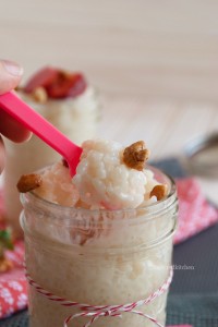 Champorado, white chocolate Filipino rice pudding. Super easy to make and so delicious! | in my Red Kitchen