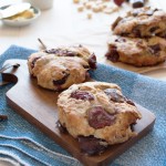 Cherry and almond scones - a perfect summer breakfast! | in my Red Kitchen