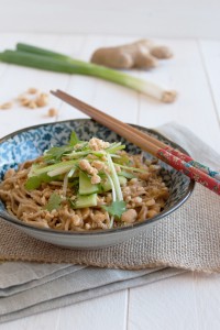 Dan dan noodles, you had me a spicy peanut sauce! | in my Red Kitchen