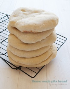 home made pita bread, easy and delicious! | in my Red Kitchen