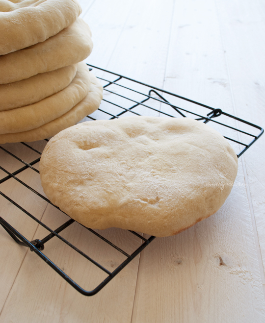 Home made pita bread