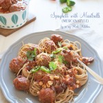 Spaghetti & meatballs - Mexican style! | in my Red Kitchen #mexican #recipe #spaghetti #meatballs