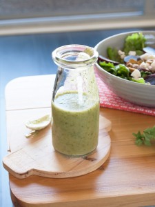 Green avocado salad dressing | in my Red Kitchen #dairyfree #glutenfree #paleo #avocado