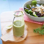 Green avocado salad dressing | in my Red Kitchen #dairyfree #glutenfree #paleo #avocado