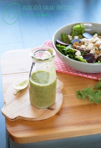 Green avocado salad dressing | in my Red Kitchen #dairyfree #glutenfree #paleo #avocado