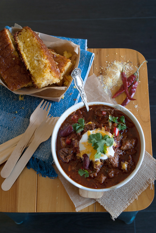 Beef chili from Jamie Oliver | in my Red Kitchen #foodtruck #foodtrucktuesday #jamieoliver #beefchili #chili