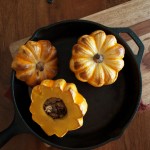 Roasted squash with gorgonzola, mushrooms and apple | in my Red Kitchen #fall #fallfood #pumpkin #squash