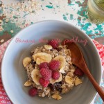 Banana chia seeds oatmeal pudding | in my Red Kitchen #healthy #breakfast #oatmeal #banana