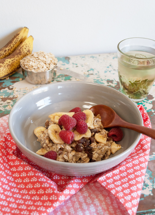 Banana chia oatmeal pudding