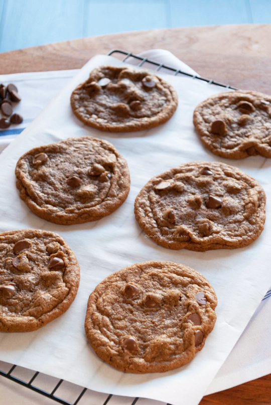 Pumpkin spiced chocolate chip cookies