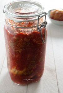Home made kimchi - easy to make and so delicious! | in my Red Kitchen #kimchi #homemade #korean