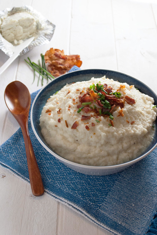 Cauliflower mash with boursin