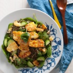 Lentil salad with halloumi | in my Red Kitchen #salad #halloumi #cheese