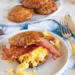 Maple bacon scones are great for Easter brunch! | in my Red Kitchen #bacon #easter #brunch #maple #scones #biscuits