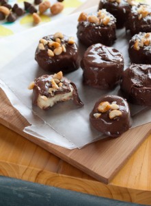 Frozen banana bites