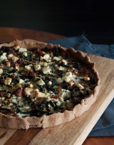 Kale and sausage quiche | in my Red Kitchen