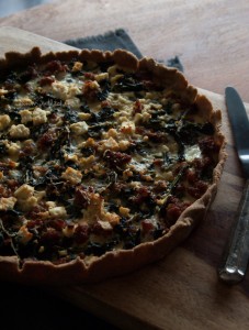 Kale and sausage quiche | in my Red Kitchen