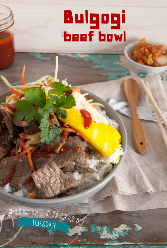 Bulgogi beef bowl, a quick weeknight meal! | in my Red Kitchen