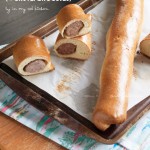 Dutch sausage rolls - perfect snack for game days! | in my Red Kitchen #snack #sausage #buns #rolls #bread